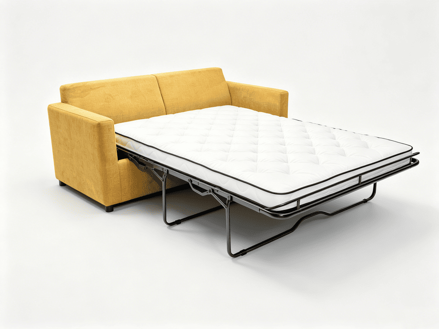 厚手三つ折りソファベッドの仕組み
